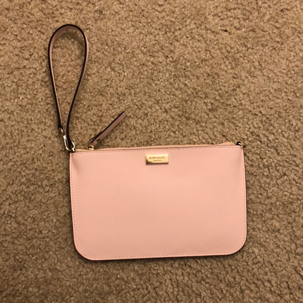 Kate Spade wristlet, light pink
